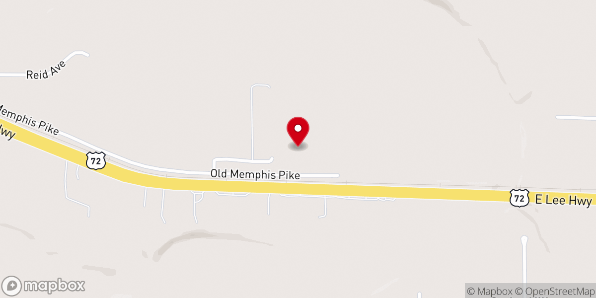 Map showing location of Nazareth Primitive Baptist Church