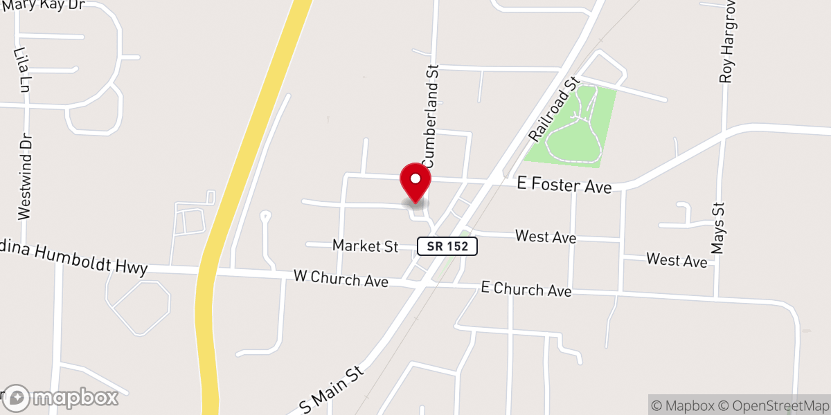 Map showing location of Cumberland Street Preschool
