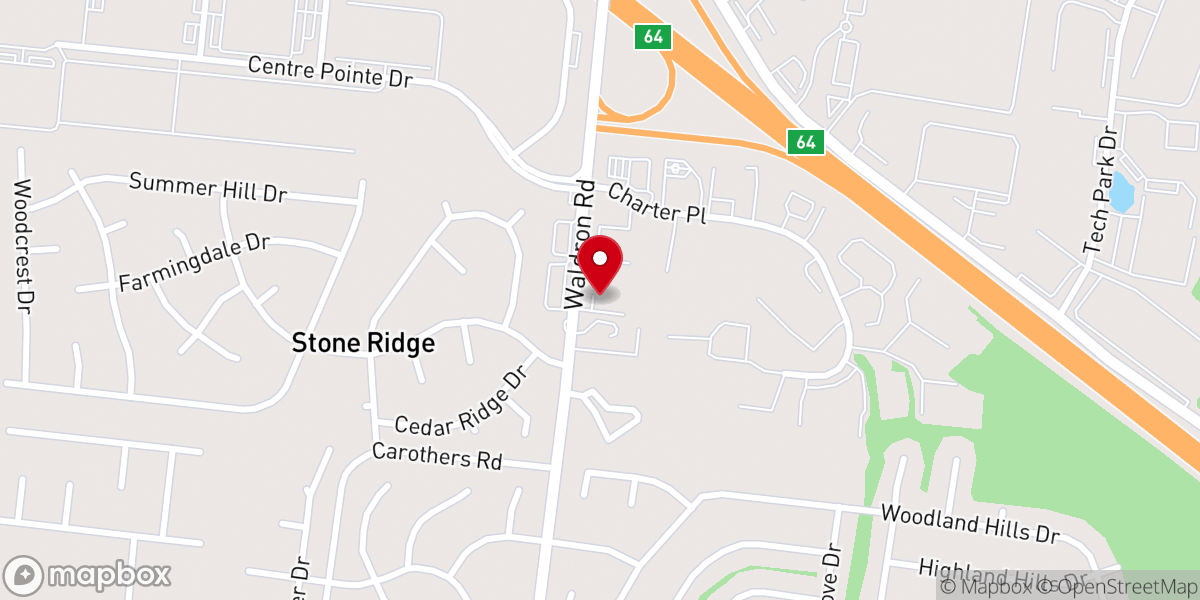 Map showing location of Christ Church-La Vergne