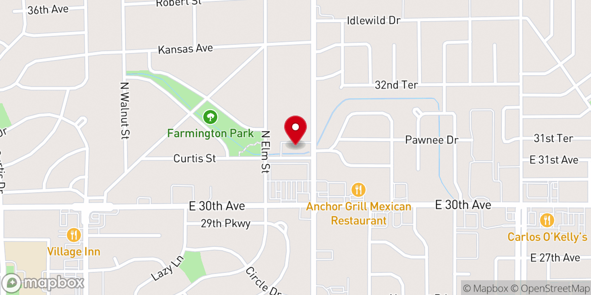 Map showing location of Friendly Baptist Deaf Church