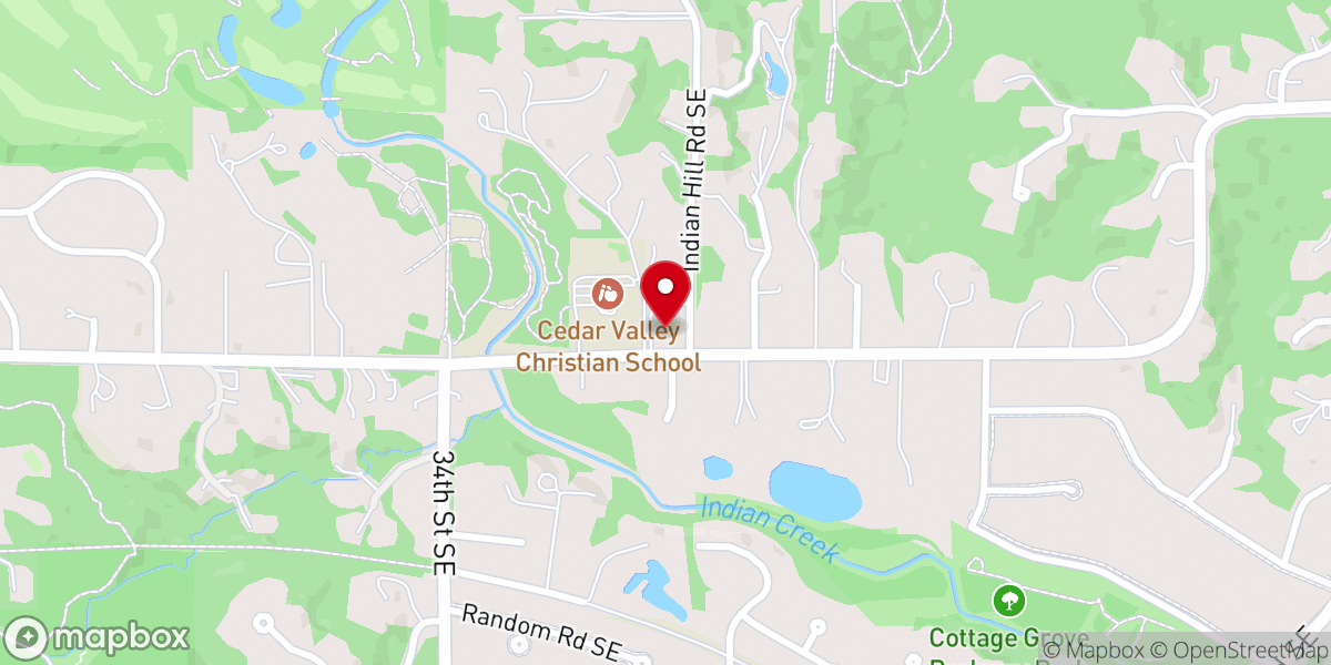 Map showing location of St. George Antiochian Orthodox Church