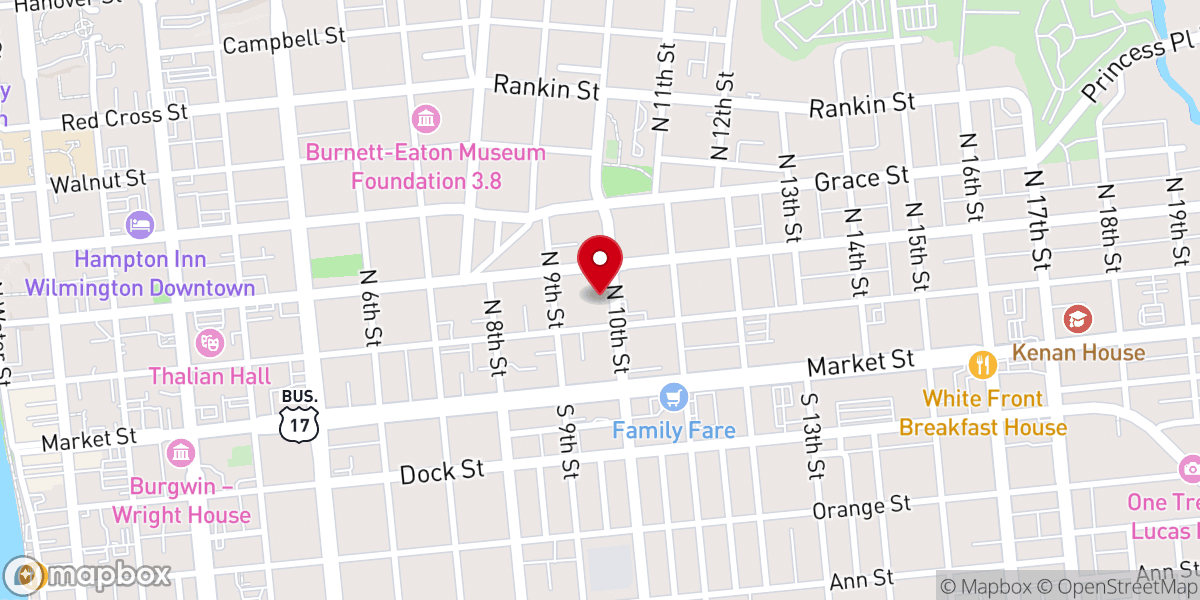 Map showing location of Chapel of Horrors