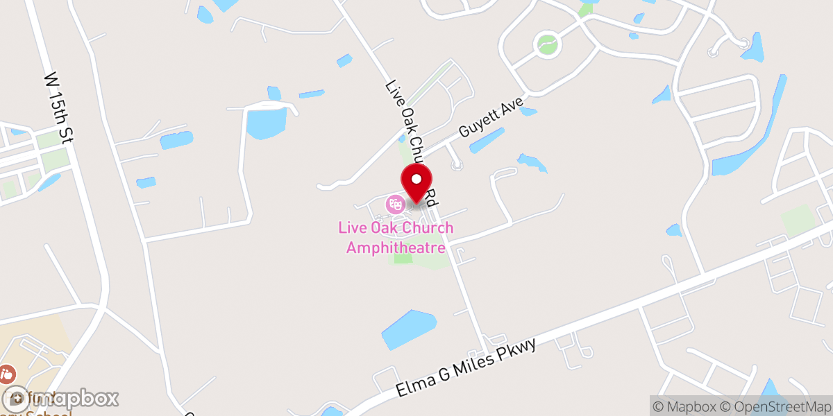 Map showing location of Live Oak Church of God