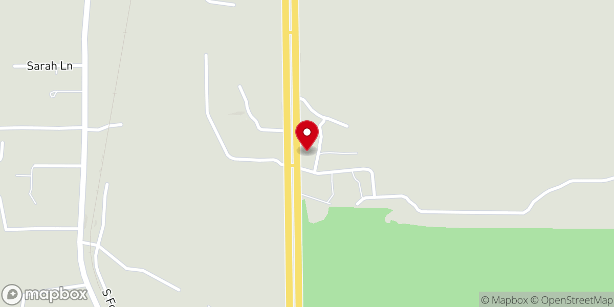 Map showing location of Unity Baptist Church