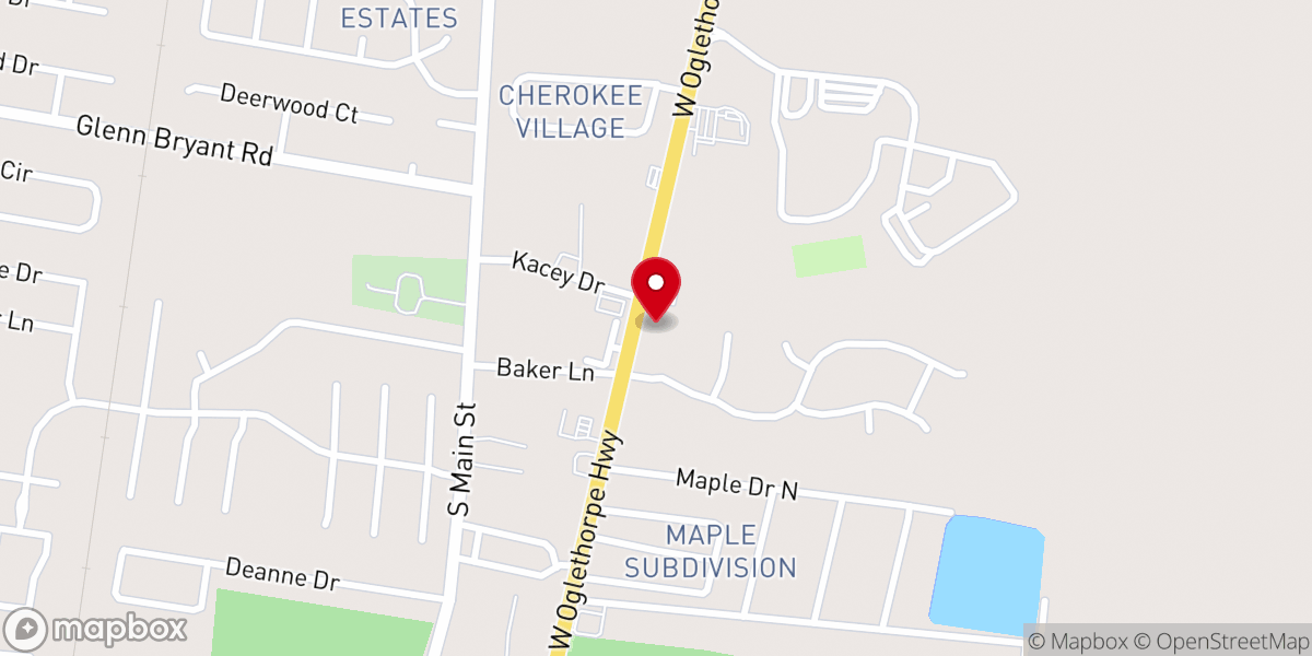 Map showing location of Revelation Life Center Hinesville