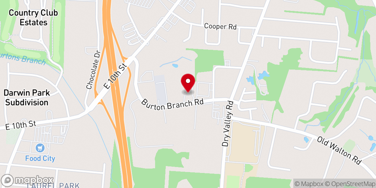 Map showing location of Grace Presbyterian Church