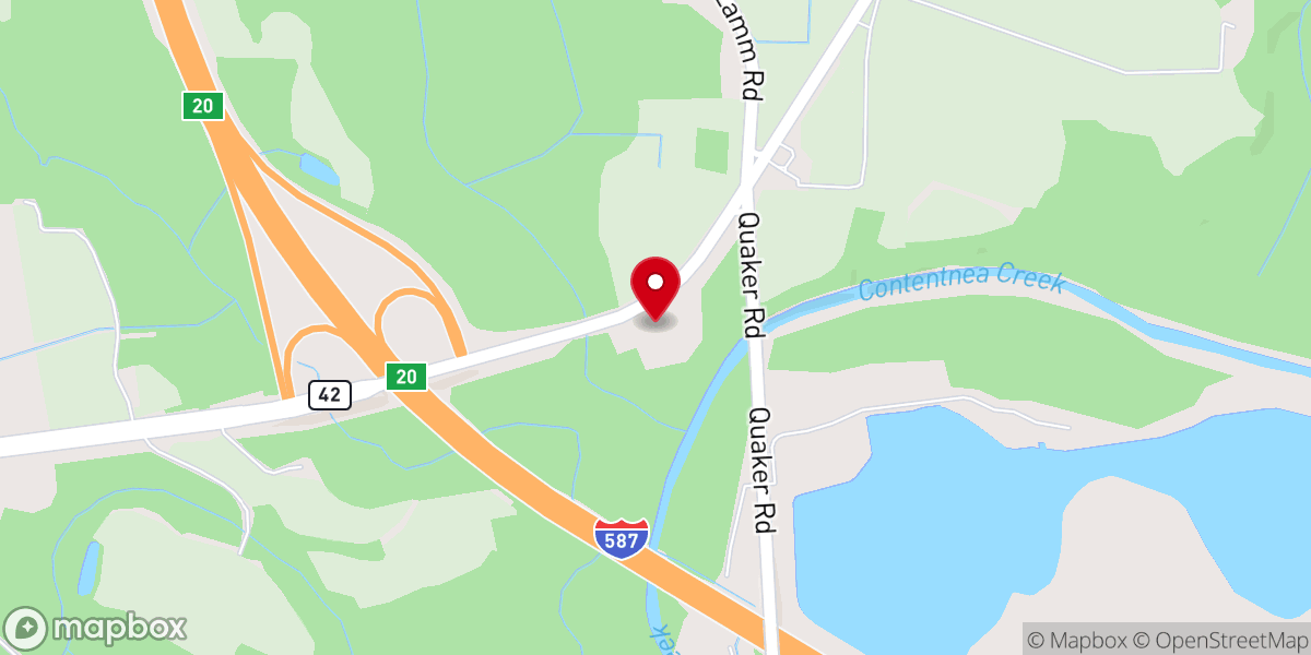 Map showing location of Wildwood Church
