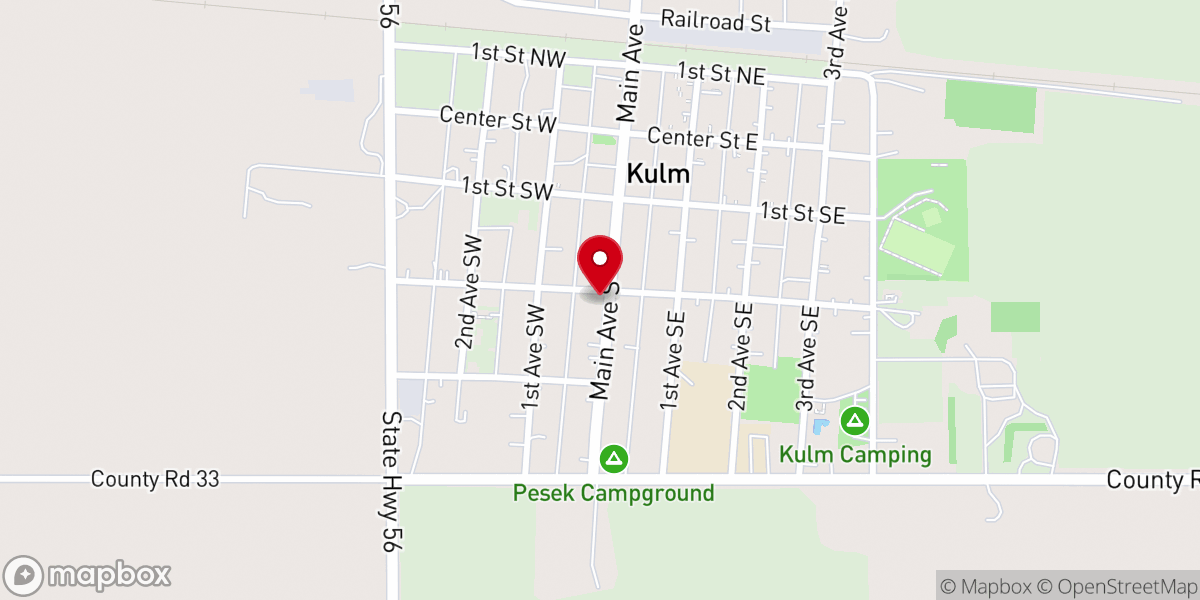 Map showing location of United Methodist Church