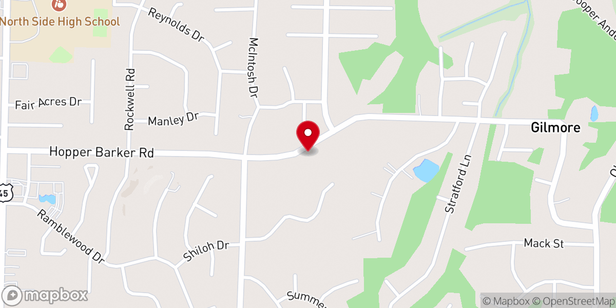 Map showing location of Mt Pleasant CME Church