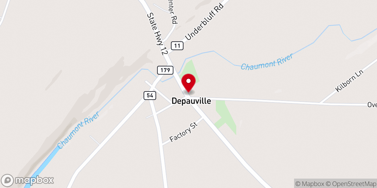 Map showing location of United Methodist Church
