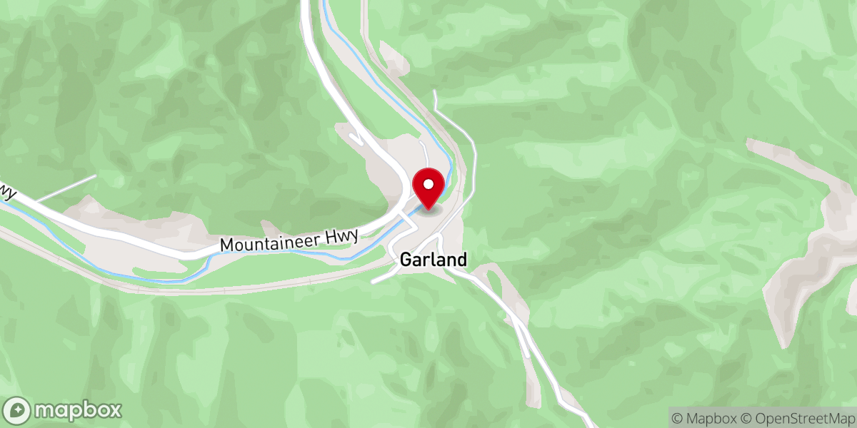 Map showing location of Garland Church of Christ