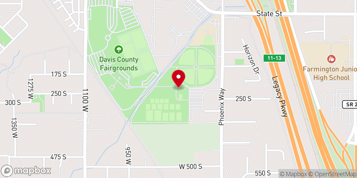 Map showing location of Farmington Regional Park