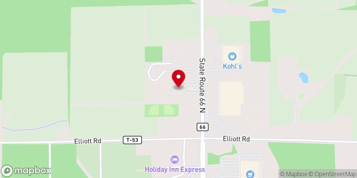 Map showing location of Putt-Putt Fun Center® | Defiance, OH