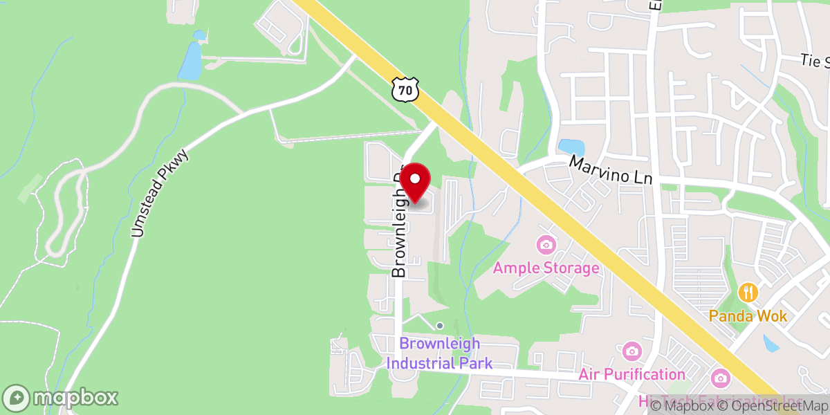 Map showing location of Umstead Park UCC