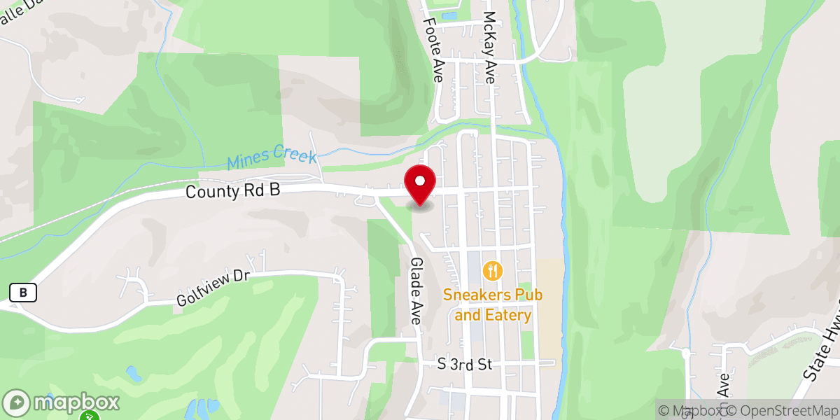 Map showing location of Community Bible Church