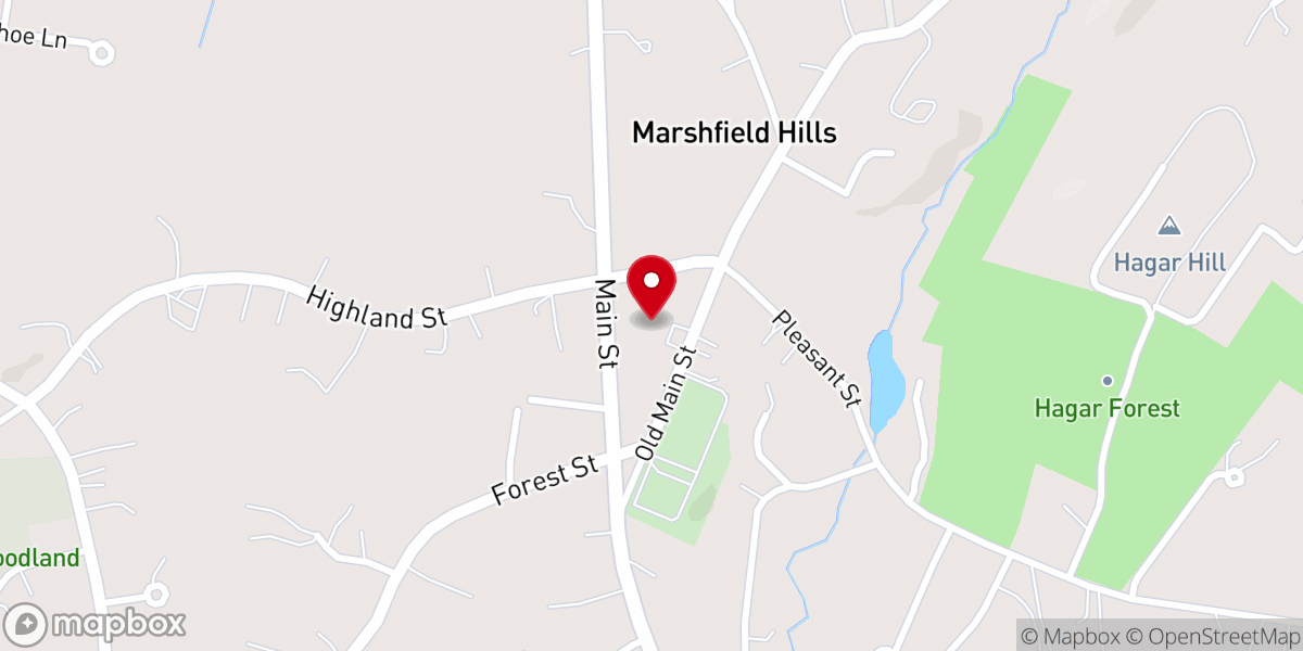 Map showing location of Friendship Hall