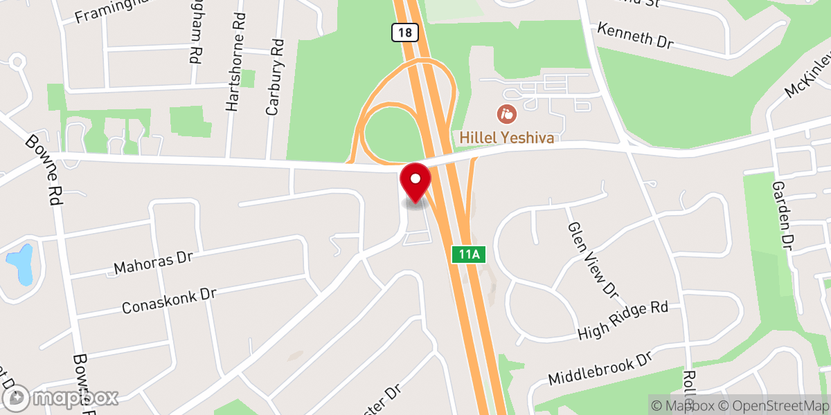 Map showing location of The Presbyterian Church on the Hill