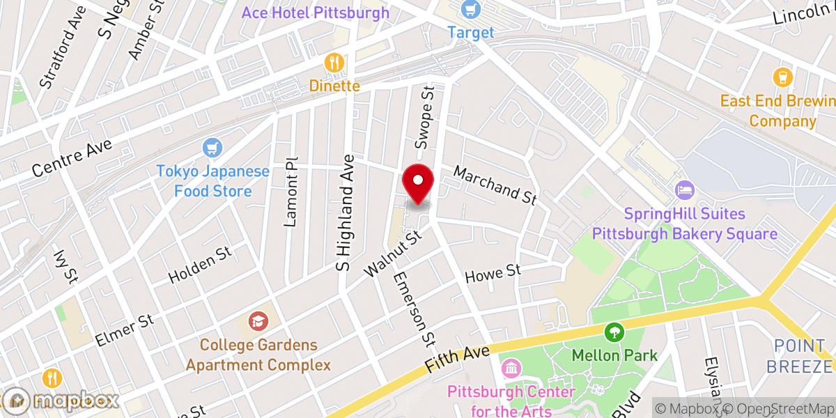 Map showing location of Saint Jude Parish - Sacred Heart Church
