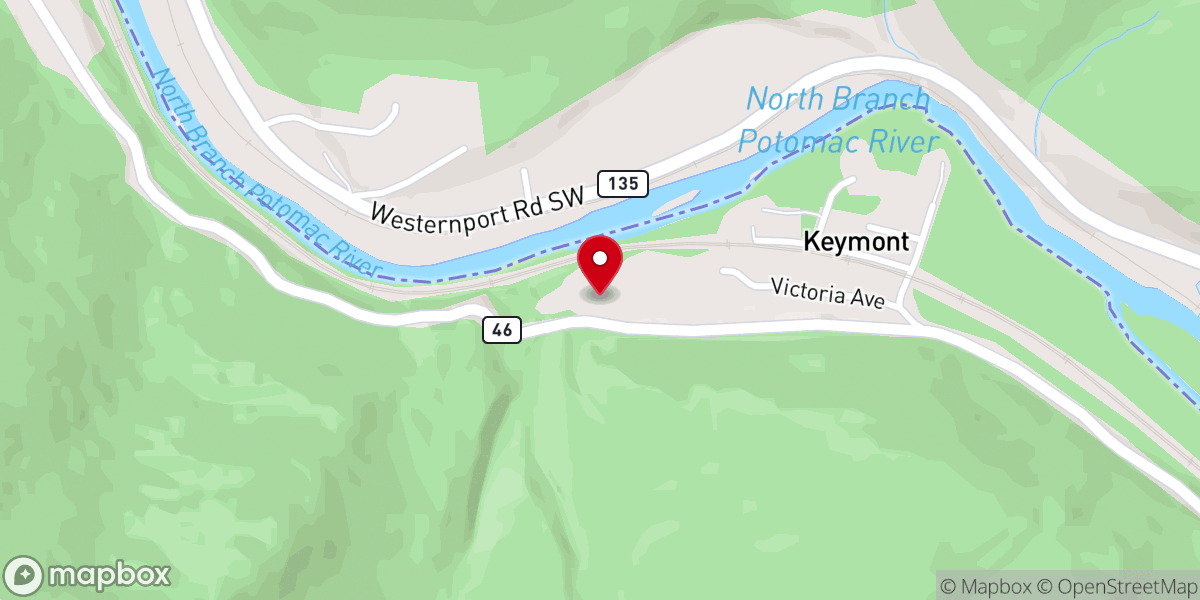 Map showing location of Keymont Chapel