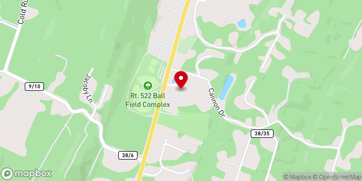 Map showing location of Finding Grace Church