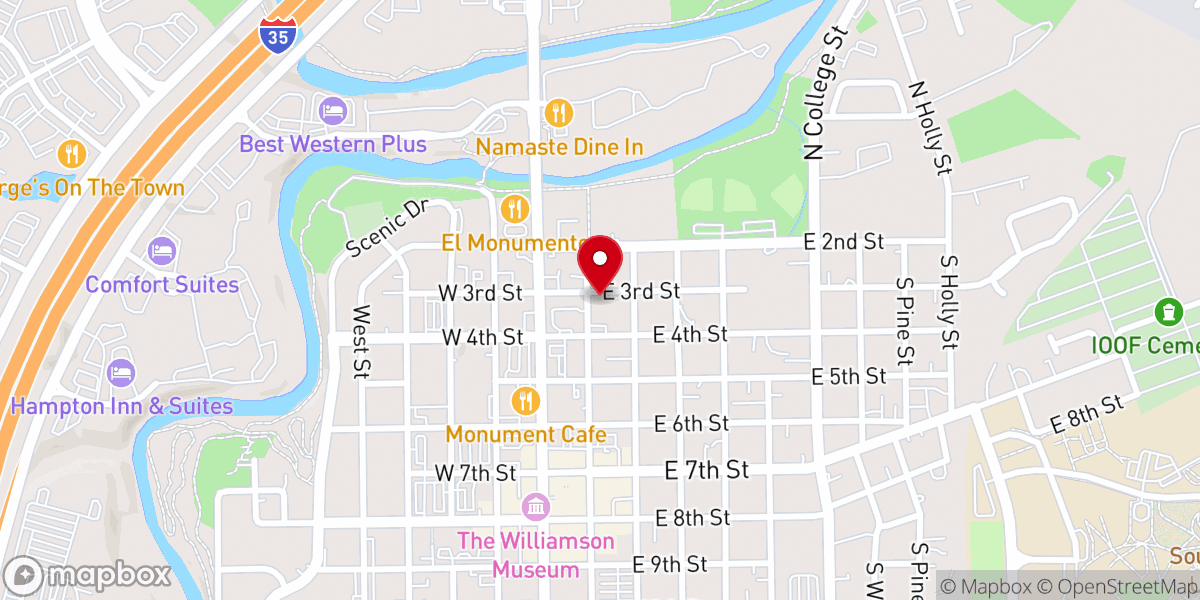 Map showing location of Natio Church