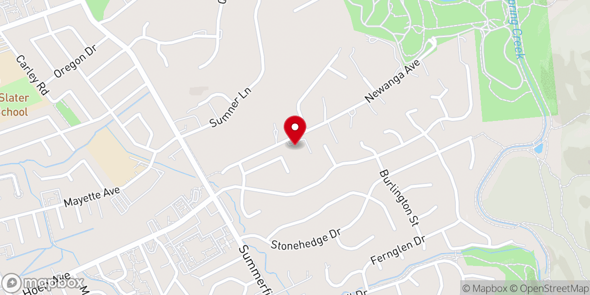 Map showing location of Faith Lutheran Church