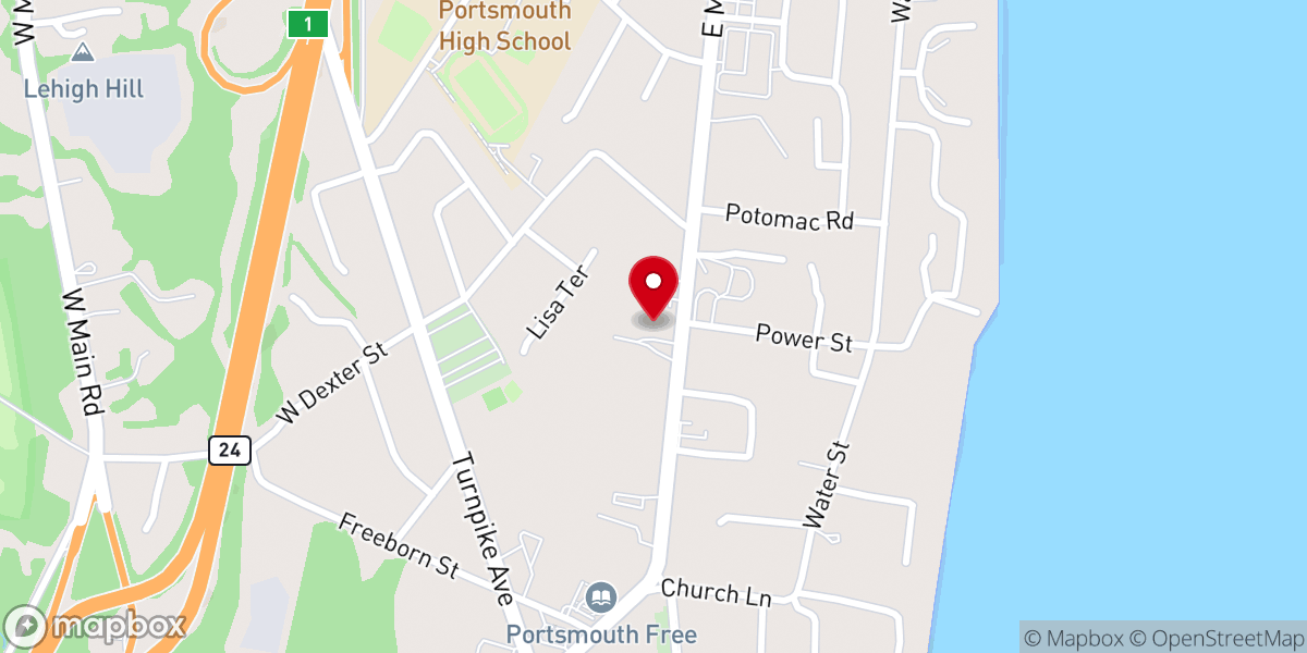 Map showing location of Saint Anthony's Church of Portsmouth