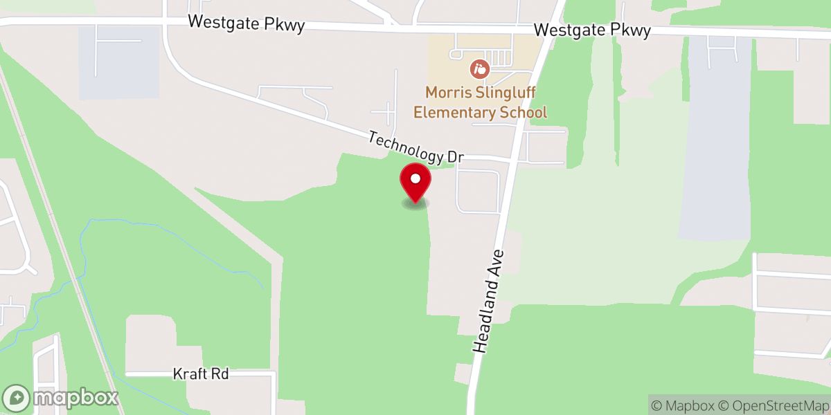 Map showing location of Trinity Missonary Baptist Church