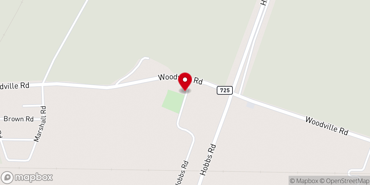 Map showing location of Spring Bayou Baptist