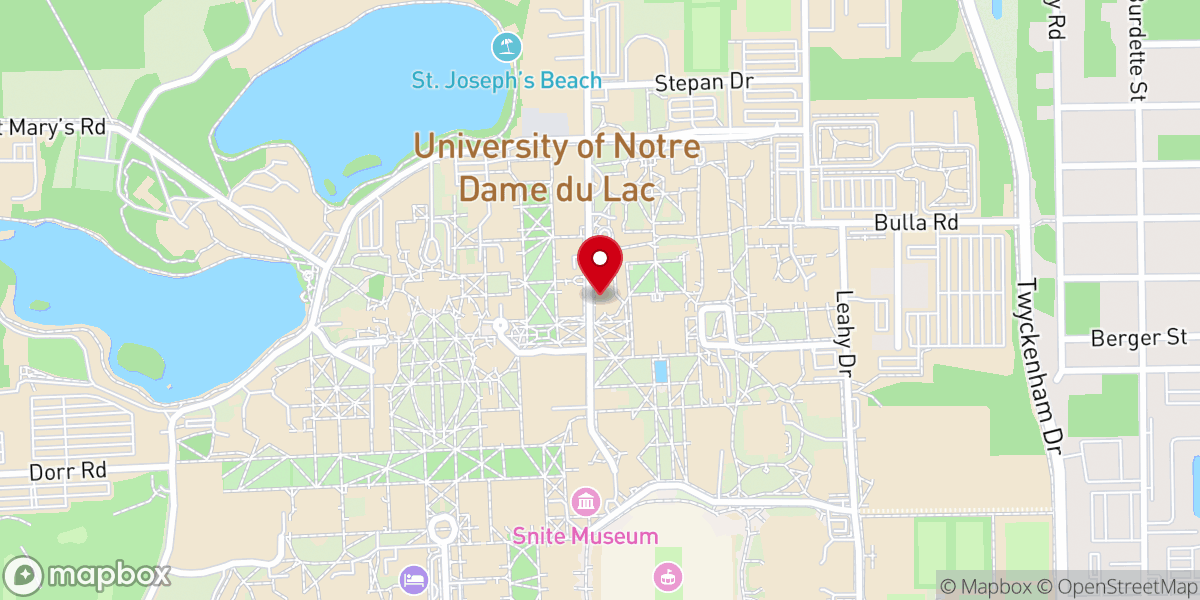 Map showing location of McGrath Institute For Church Life