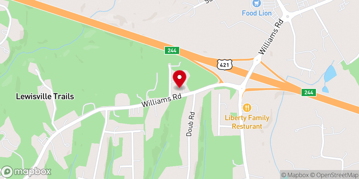 Map showing location of Collide Church - Lewisville
