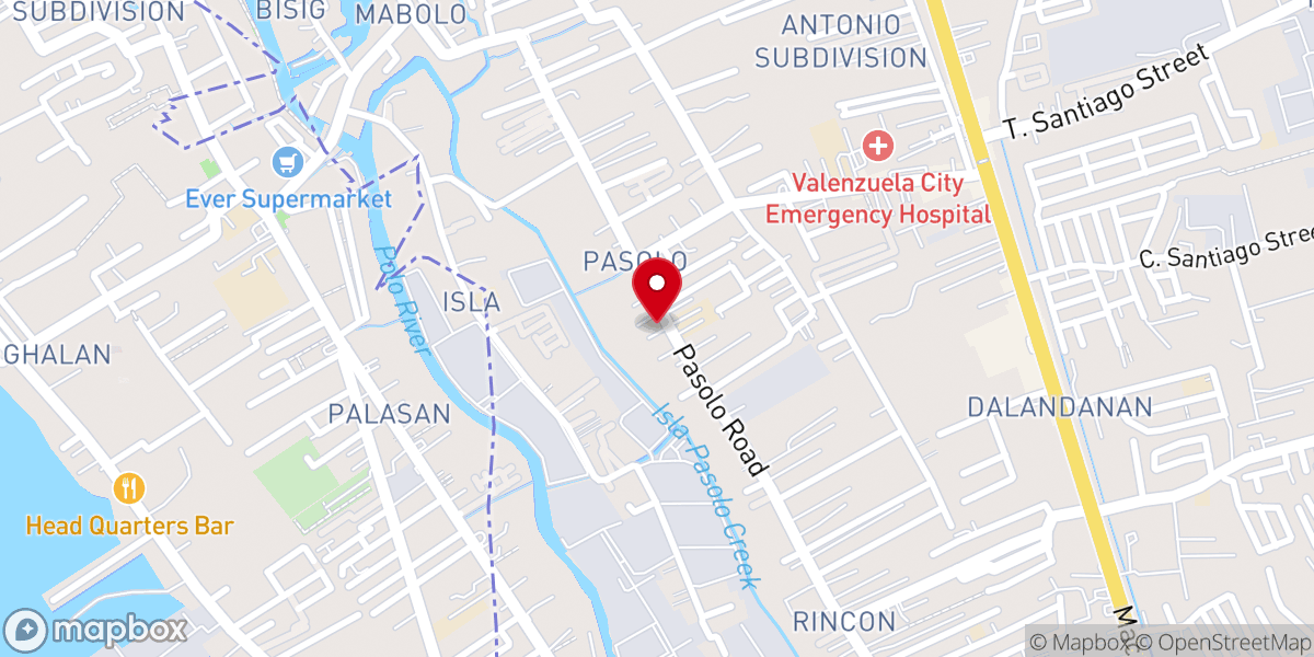 Map showing location of Christian Bible Church Of Valenzuela