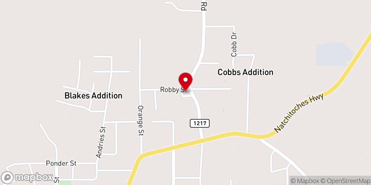 Map showing location of Department of Children & Family Services
