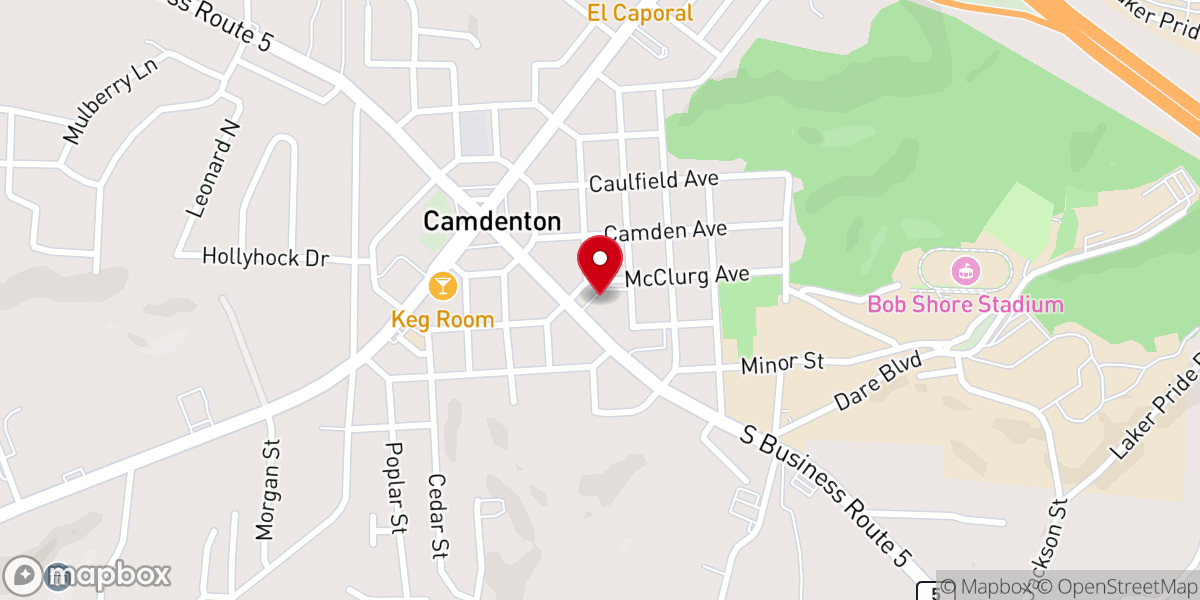 Map showing location of Wee Care Center First Baptist