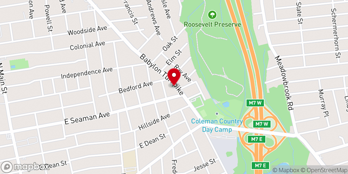 Map showing location of The Freeport Church of God