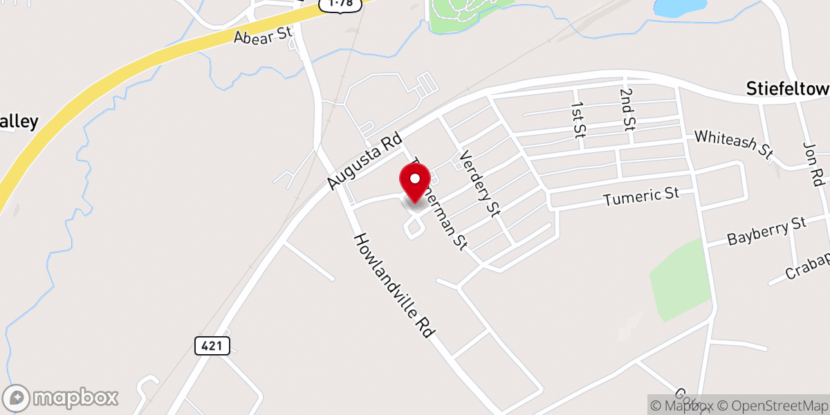 Map showing location of Warrenville United Methodist