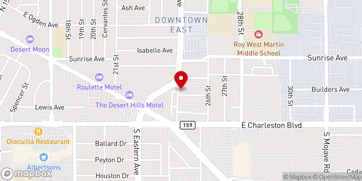 Map showing location of Iglesia Manantial de Ministerios
