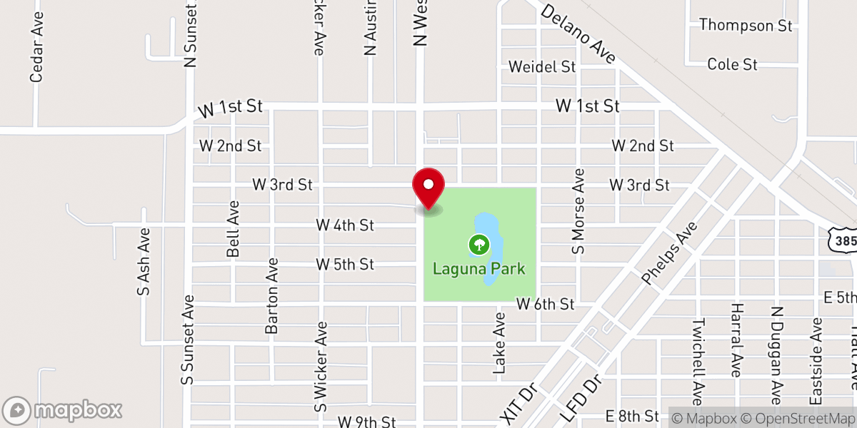 Map showing location of New Mt. Olive Baptist Church