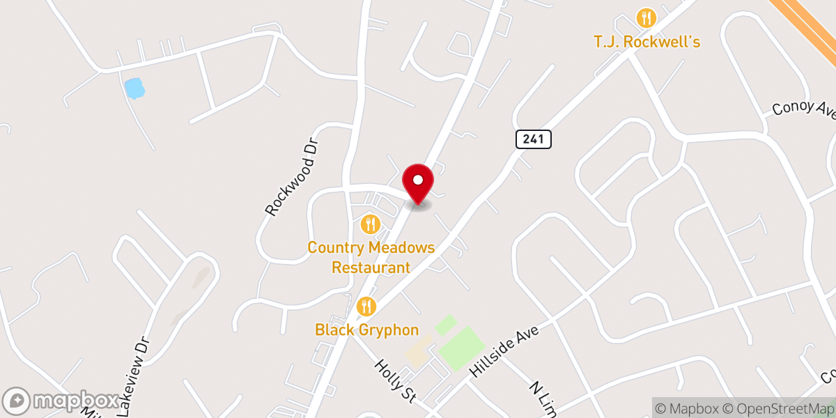Map showing location of Trinity Full Gospel Chapel