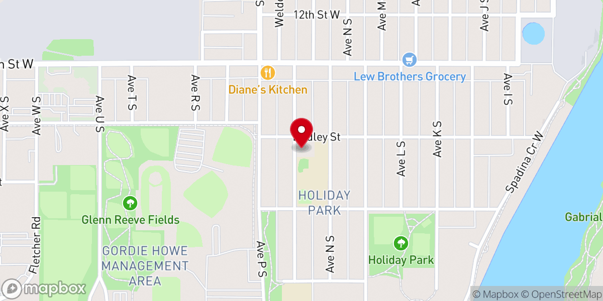 Map showing location of St. John Bosco Catholic Parish - Saskatoon