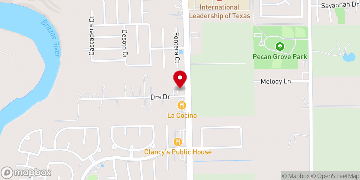 Map showing location of Joy Lutheran Churchs