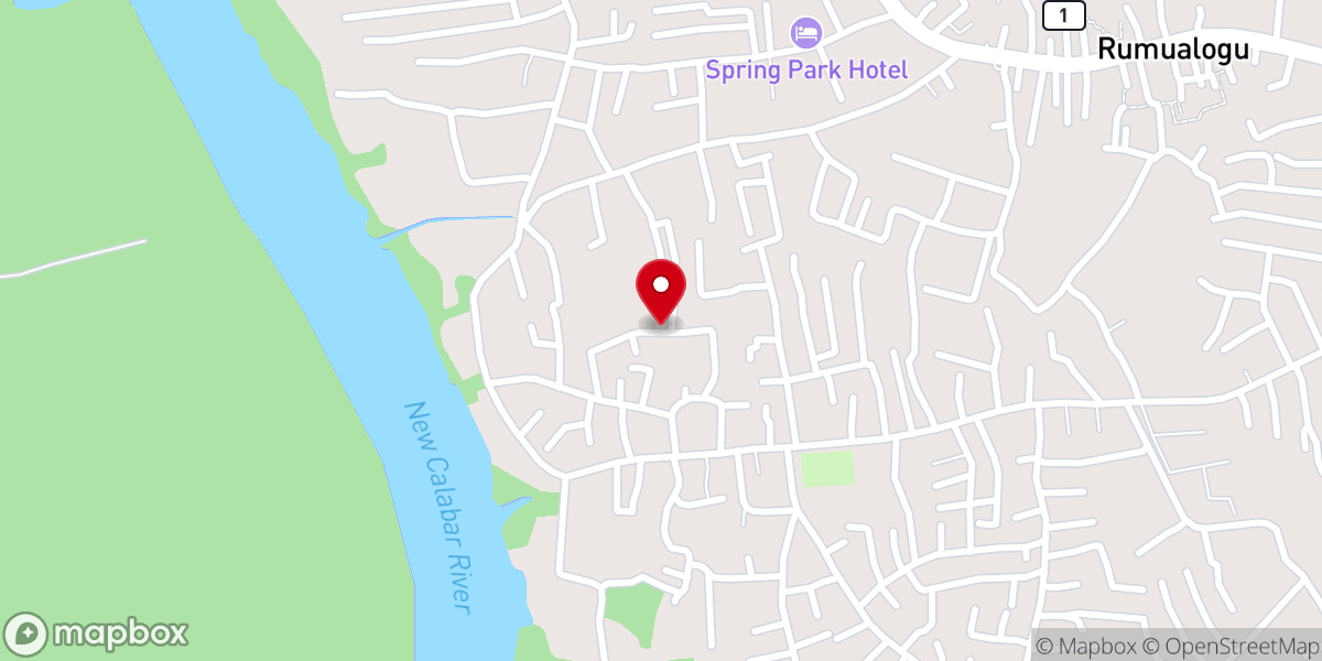 Map showing location of Glorious Baptist Church Rumuokparali