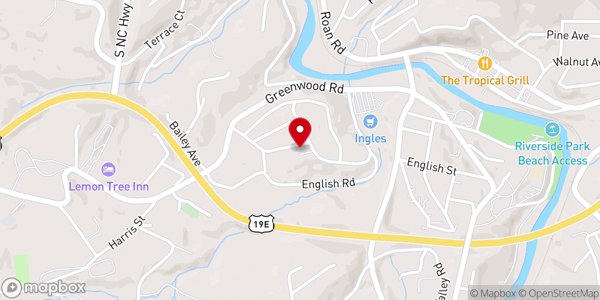 Map showing location of Trinity Episcopal Church