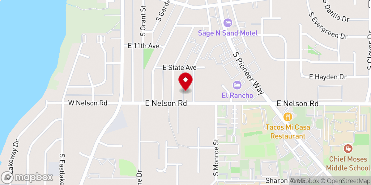 Map showing location of St Martin's Episcopal Church
