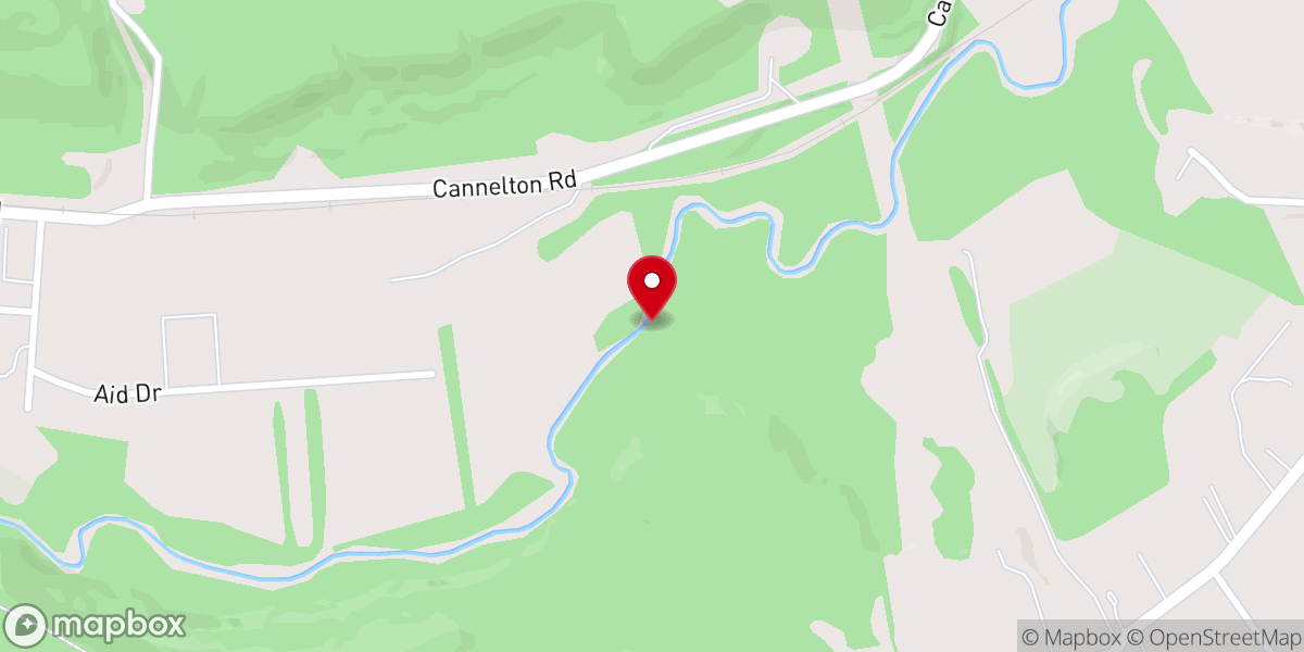Map showing location of The Cannelton Community Baptist Church of Darlington Township