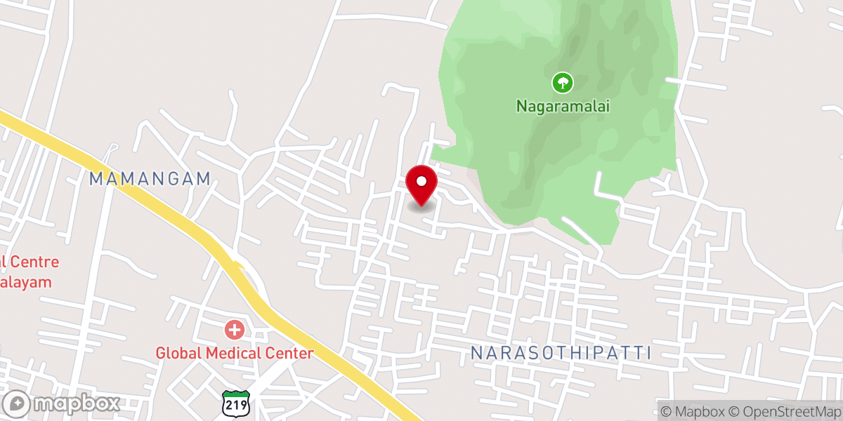 Map showing location of Emmanuel International Worship Center