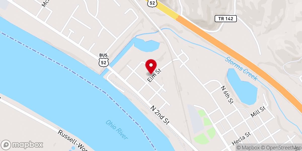 Map showing location of West Ironton Church Of The Nazarene