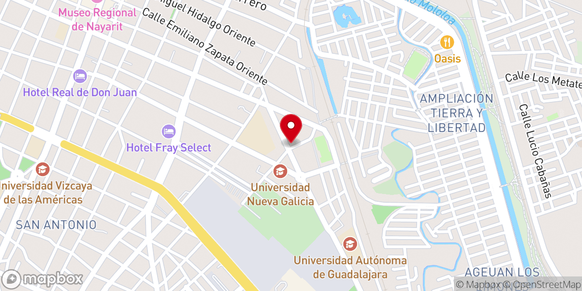 Map showing location of Iglesia de dios en México E.C.A.R.