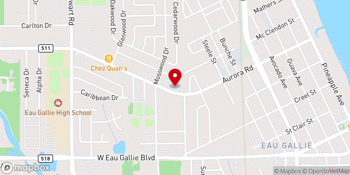 Map showing location of Ascension Catholic Thrift Shop