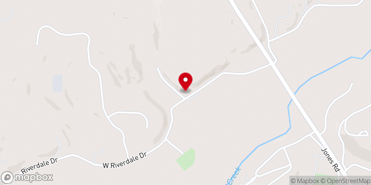 Map showing location of Riverdale Baptist Church
